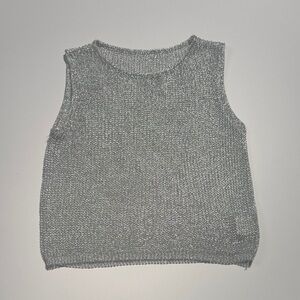 Silver Mesh Top